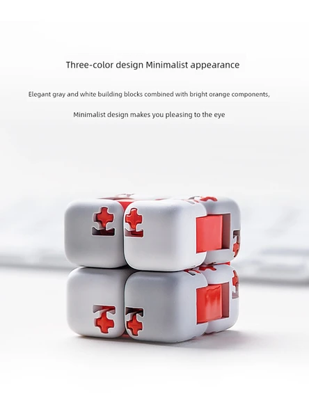 Rubik Küpü Parmak Ucu Yapı Blokları Seti - Klasik Model - 4