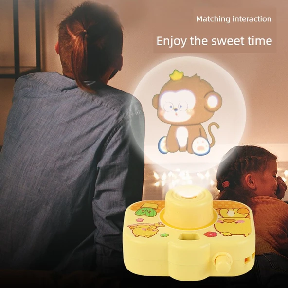 Çocuklar için Projeksiyonlu Kamera Oyuncak - Ördek - Resim 5