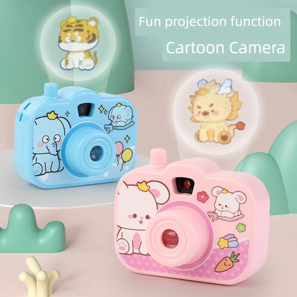 Çocuklar için Projeksiyonlu Kamera Oyuncak - Ördek - Resim 2