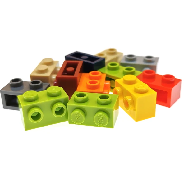 LEGO 11211 Kırmızı 1x2 Adaptörlü Tek Taraf Çıkıntılı Tuğla - 3