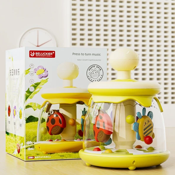 Bebek ve Çocuklar İçin Müzikli Basmalı Puzzle - Çam Yeşili