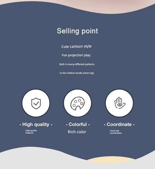 Çocuklar için Projeksiyonlu Kamera Oyuncak - Ördek - Resim 9