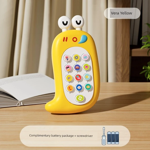Çocuk Müzikli Telefon Oyuncak - Pilli Model (Rastgele Renk)