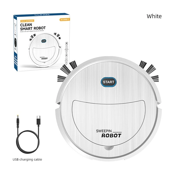 Çocuk Oyuncak Süpürme Robotu 8088-3 - Beyaz - P10S Su Versiyonu