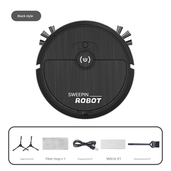 Çocuk Oyuncak Süpürme Robotu 8388 - Siyah - P10S Su Versiyonu