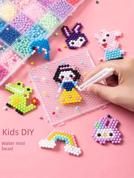 Su Sisi Sihirli Boncuk Puzzle Seti - Erkek 30 Renk [3000+ Lüks Aksesuarlı + Kutulu] - 2