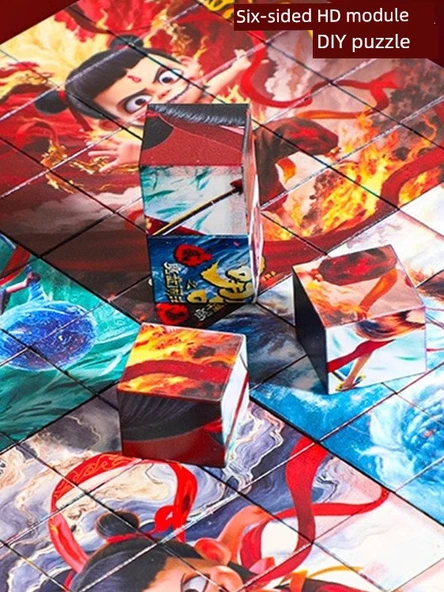 Manyetik Kare (32-4x4 Küçük Puzzle) - 4