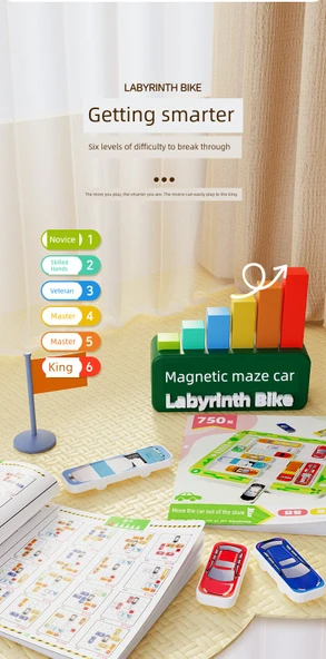 Garaj Araba Klotski Kaydırmalı Puzzle - Yüksek Eşleşme 22 Araba + 750 Soru - 10