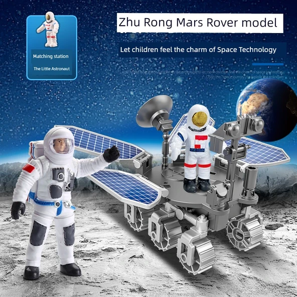 Uzay Mekiği Roket Uzay İstasyonu Oyuncak Model - Zhu Rong Mars Rover