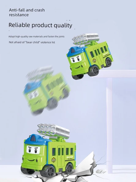 Dönüşen Araba Oyuncak - Kurtarma Aracı-Forklift - 4