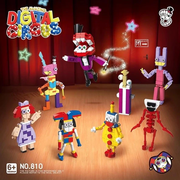 Sihirli Dijital Sirk Yapı Taşları - [Büyük Boy 25cm] Pamni - 8