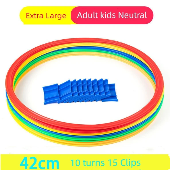 Çocuk Seksek Halkaları Seti - 42cm - 10 Halka + 15 Toka + Kum Torbası + Saklama Çantası