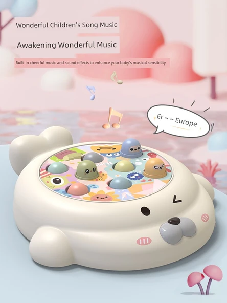 Elektrikli Köstebek Vurma Oyunu - 2 Çekiç, Şarj Seti ve Tornavidalı - Resim 4