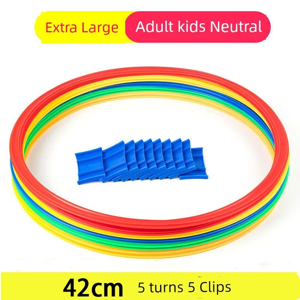 Çocuk Seksek Halkaları Seti - 42cm - 5 Halka + 5 Toka + Kum Torbası + Saklama Çantası