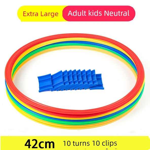 Çocuk Seksek Halkaları Seti - 42cm - 10 Halka + 10 Toka + Kum Torbası + Saklama Çantası