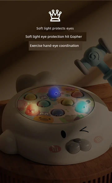 Elektrikli Köstebek Vurma Oyunu - 2 Çekiç, Şarj Seti ve Tornavidalı - Resim 10