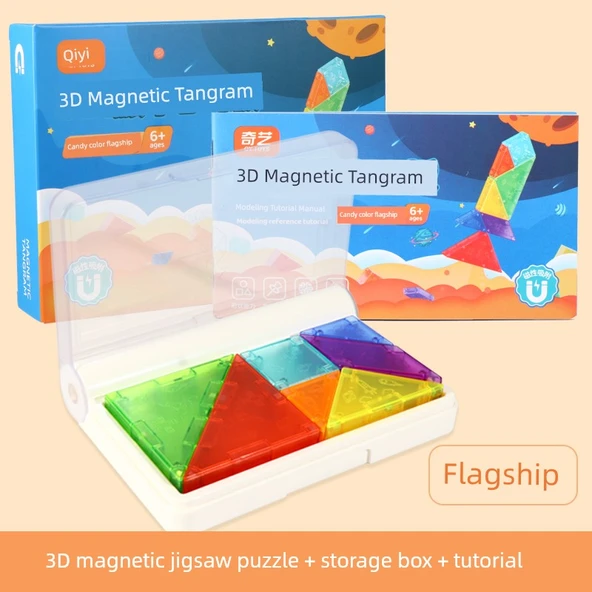 Tangram Yapboz - Amiral Depolama Kutusu Şeker Renk