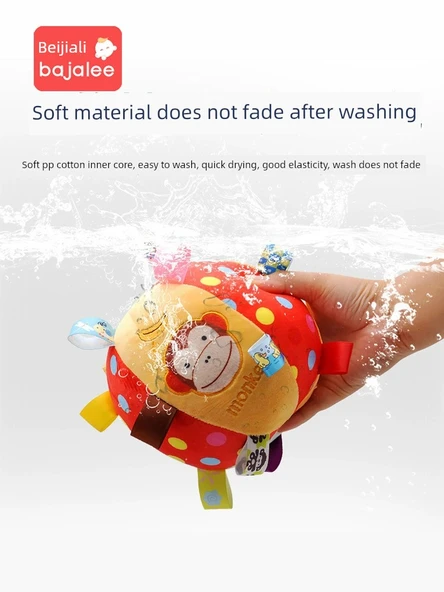 Bebek Çıngıraklı Peluş Top - Kelebek Figürlü - 4