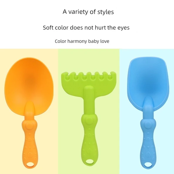 Çocuk Kum Oyuncakları Seti - Yeşil Kova Dört Parça Set - 3