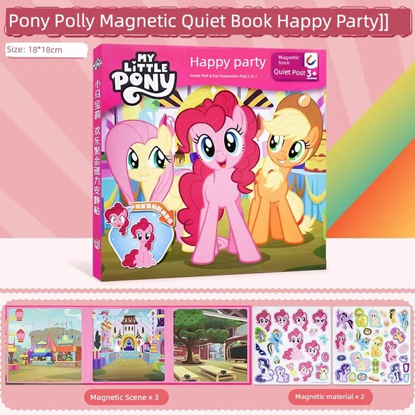 My Little Pony Manyetik Çıkartma Kitabı - Mutlu Parti