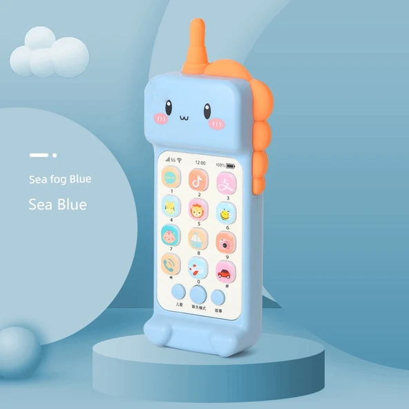 Dinozor Oyuncak Telefon - Mavi Pilsiz