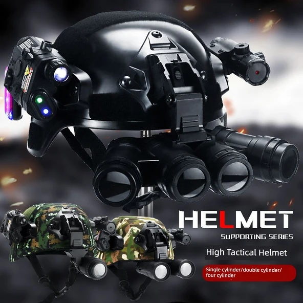 Çocuk Özel Kuvvetler Taktik Kask Oyuncak Seti - Taktik Kask - 7