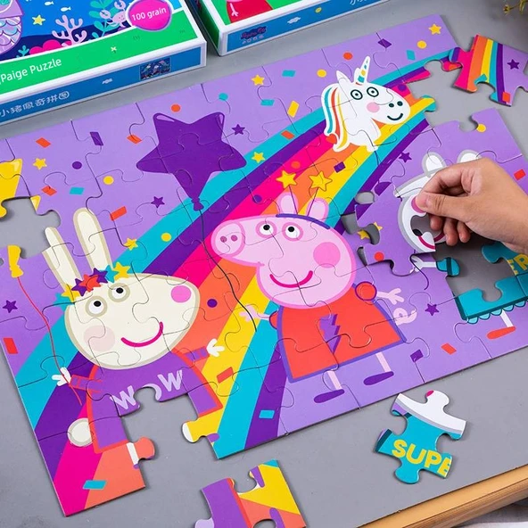 Peppa Pig Çocuk Puzzle - Koleksiyoncu Özel 200 Parça - 2