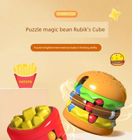 Hamburger Sihirli Fasulye + 4. Seviye Huarong Yolu - Düşünme Eğitimi Seti - Resim 8