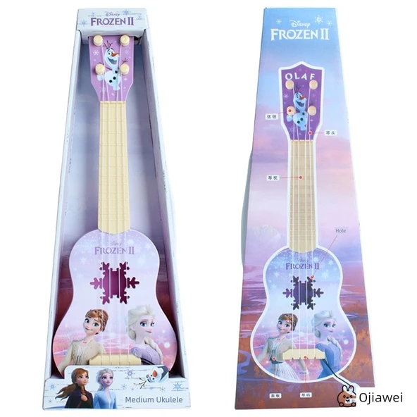 Çocuk Müzik Aleti Oyuncak Gitar Ukulele Başlangıç - Karlar Ülkesi Orta Boy Gitar