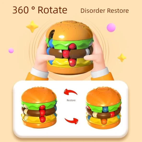 Hamburger Sihirli Fasulye + 4. Seviye Huarong Yolu - Düşünme Eğitimi Seti - Resim 5