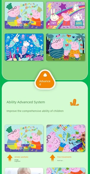 Peppa Pig Çocuk Puzzle - Koleksiyoncu Özel 200 Parça - 9