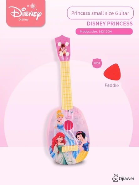 Çocuk Müzik Aleti Oyuncak Gitar Ukulele Başlangıç - Prenses Küçük Boy Gitar