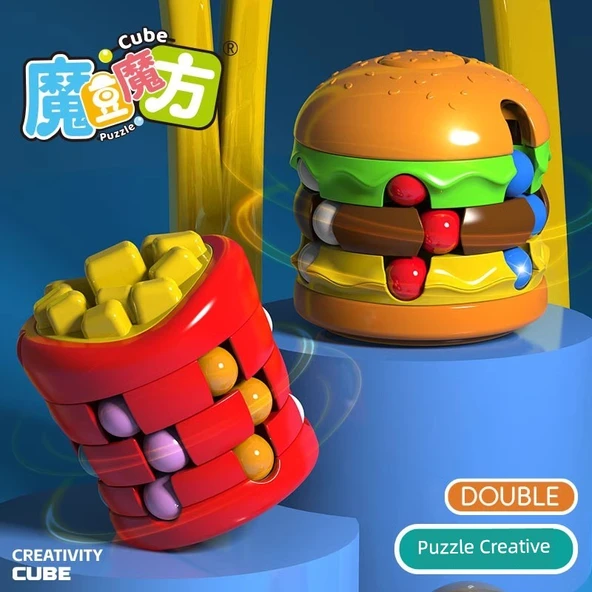 Hamburger Sihirli Fasulye + 4. Seviye Huarong Yolu - Düşünme Eğitimi Seti - Resim 2