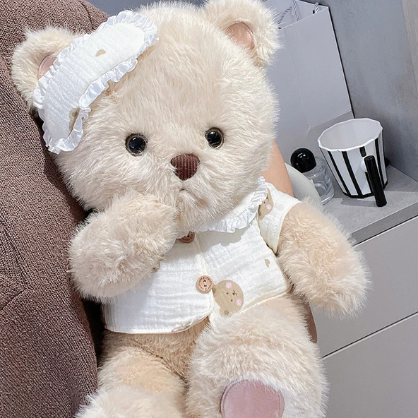 Sevimli Peluş Oyuncak Kuzu - 45cm - Hediye Çantalı ve Işıklı