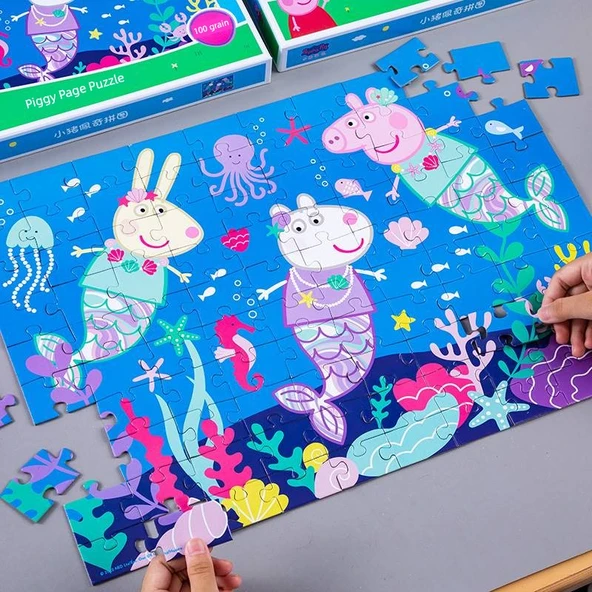 Peppa Pig Çocuk Puzzle - Koleksiyoncu Özel 300 Parça - 5