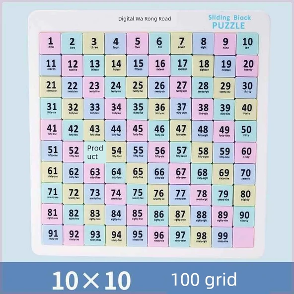 Manyetik Sayı Bulmacası Klotski Oyunu - 6x6 1-35 Sıralama - 2