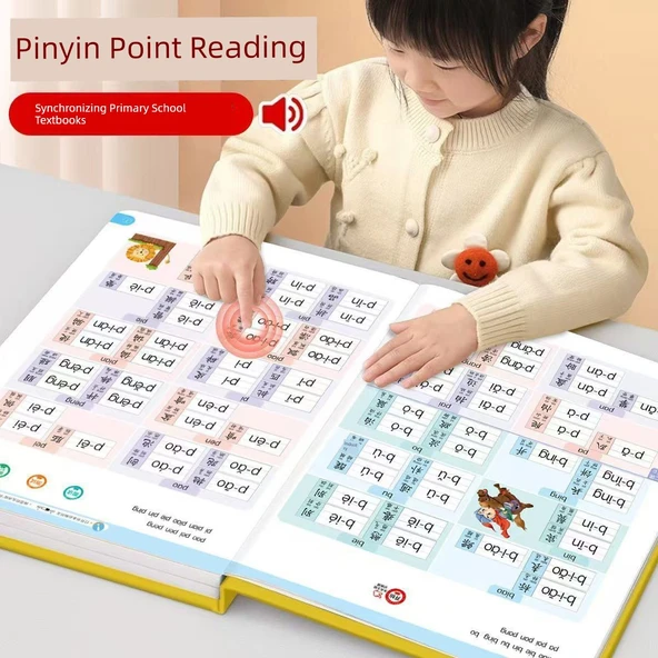Pinyin Eğitim Parmakla Okuma Sesli Kitap - Özel Temel 42 Sayfa