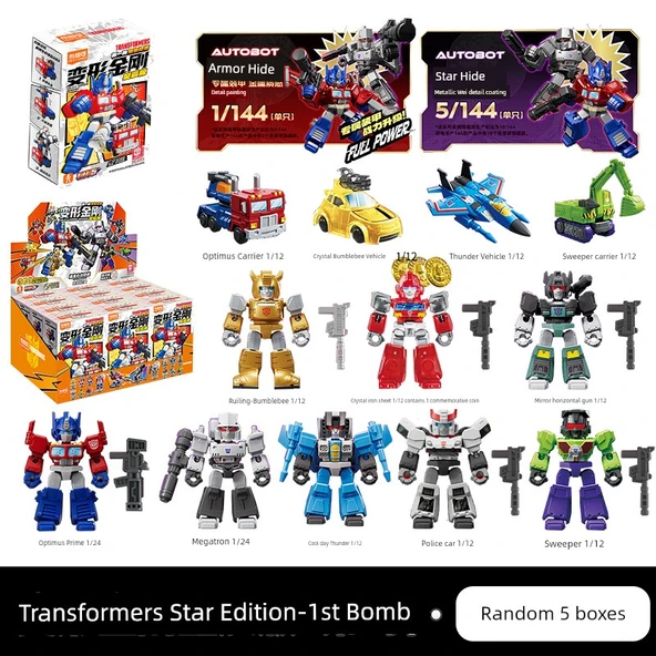 Transformers Mini Cep Robotu Yapım Seti - Yıldız Versiyonu - Rastgele 5 Adet