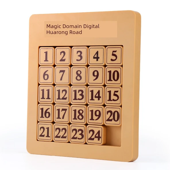 Dijital Klotski Manyetik Kaydırmalı Puzzle - Lüks Manyetik 5x5 Dijital Huarong Yolu