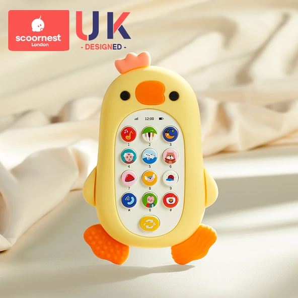 Çocuk Oyuncak Telefon - Ini Sarı Ördek (Tek Telefon)