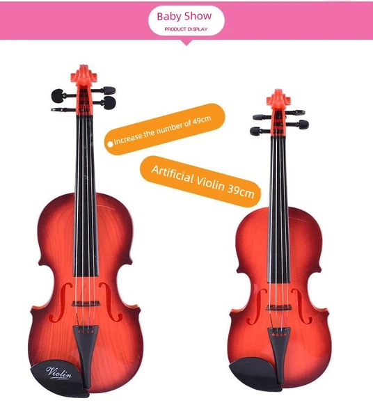 Reçineli Çocuk Kemanı - 3702A Açık Renk - 10