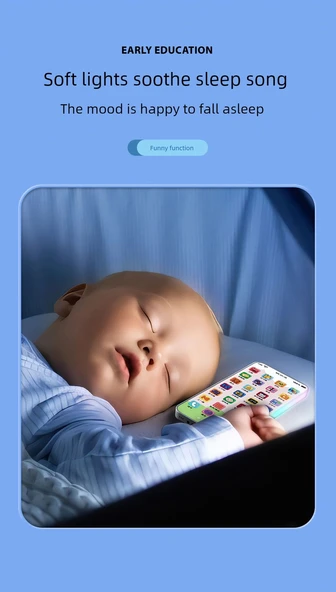 Çocuk Oyuncak Telefon - Küçük Sarı Ördek 28 Tuşlu Tpy-C Şarjlı - Resim 10