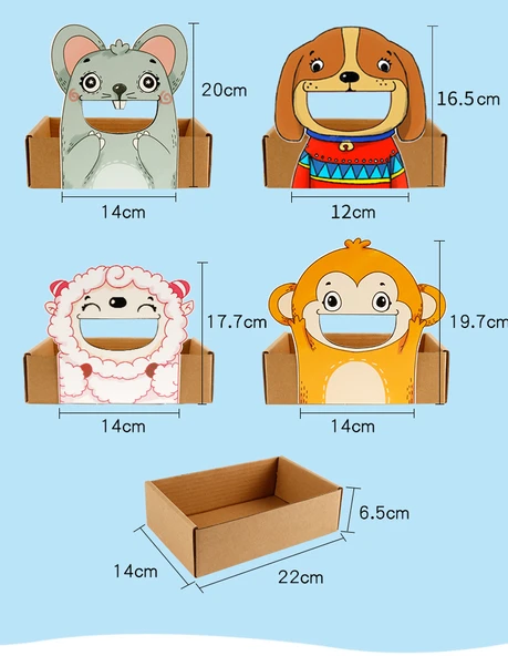 Montessori Küçük Hayvanlar Masa Üstü Eğitim Seti - 8'li Set - 9