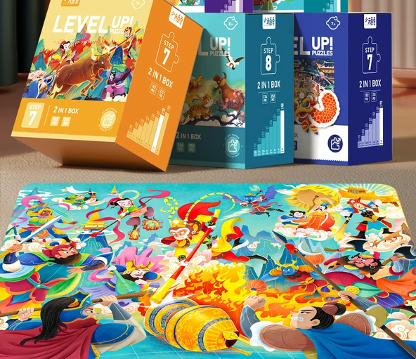 Batı'ya Yolculuk Yapboz - Geleneksel Festivaller [182 Parça Bahar Festivali + 210 Parça Ejderha Botu Festivali] 2 Kutu - 7