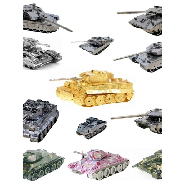 Titanyum Alaşımlı M1A1 Abrams Büyük Model Seti - 9