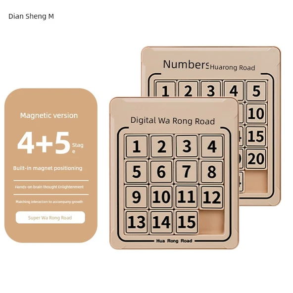 Manyetik Dijital Klotski Puzzle Oyunu - 4. ve 5. Derece Dijital Huarong Yolu