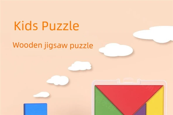 Ahşap Tangram - Saklama Kutulu ve Referans Figürlü - 8