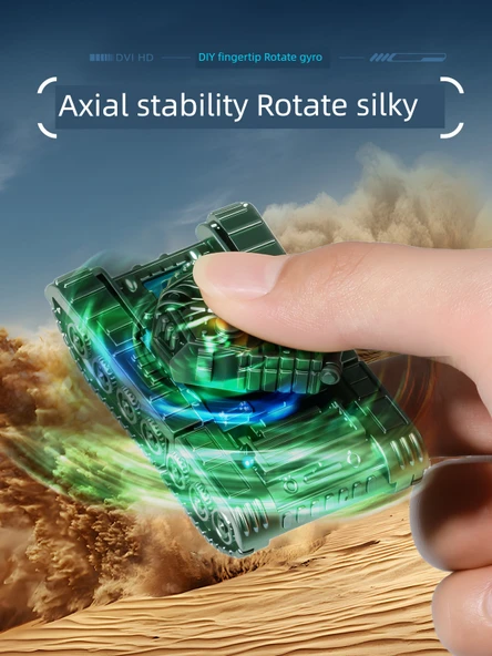 Dönüşebilen Tank Gyro Mech Araba Robot Oyuncak - Altın + Gümüş - 4