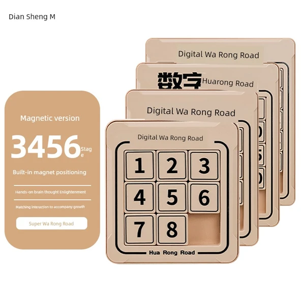 Manyetik Dijital Klotski Puzzle Oyunu - 3., 4., 5. ve 6. Derece Dijital Huarong Yolu