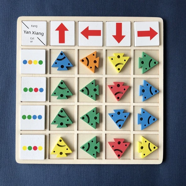 Montessori Küçük Balık Yön ve Renk Eşleştirme Oyuncak